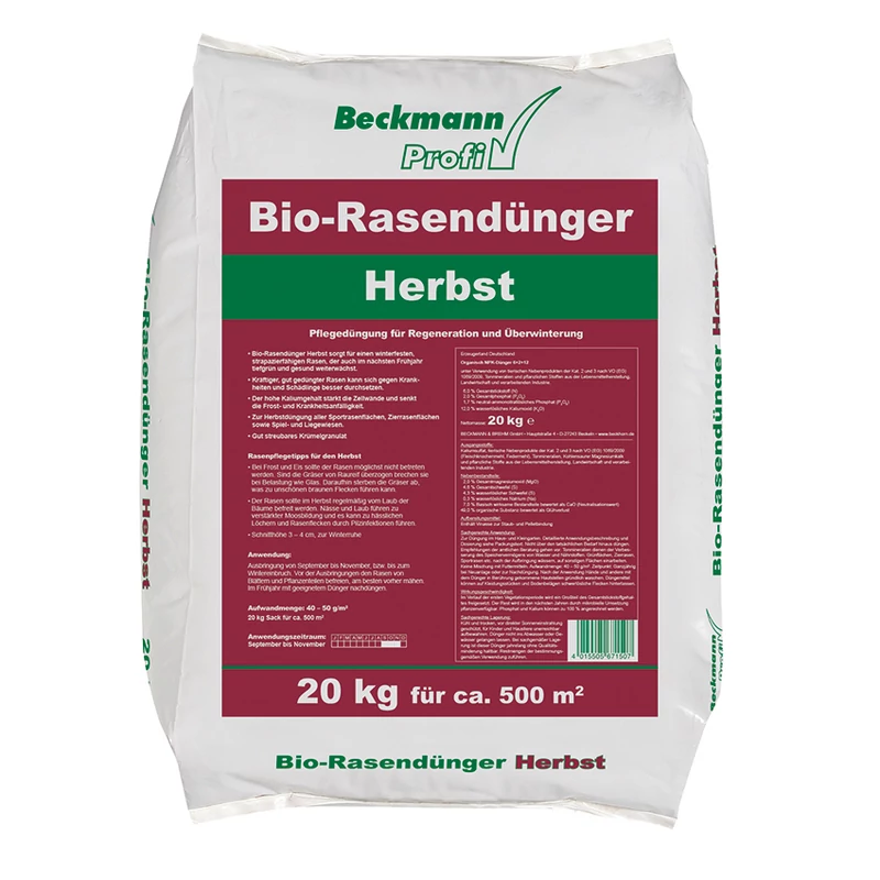 BECKMANN őszi, téli szerves biogyeptrágya (20kg)
